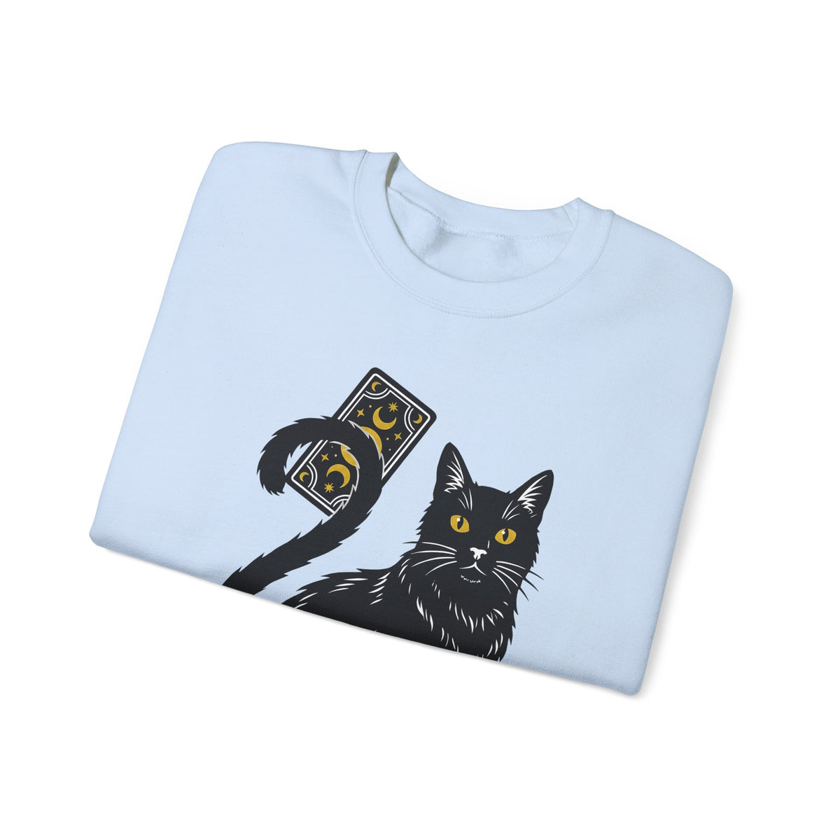 Black Cat Sweatshirt Cat Witchcraft Gift Women Mystical Sweatshirt Cat Sweatshirt Feline Fan Occult Graphic Vintage Tarot Card Sweatshirt