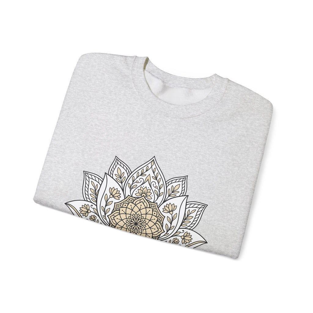Mandala Bloom Sweatshirt Boho Chic Mindfulness Gift Women Folk Sweatshirt Flower Sweatshirt Bohemian Enthusiast Tribal Sweatshirt Meditation Graphic Clean
