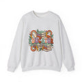 Books Pencils Sweatshirt Teacher School Gift Women Cartoon Sweatshirt Stationery Sweatshirt Educator Enthusiast Comic Sweatshirt Classroom Graphic Retro