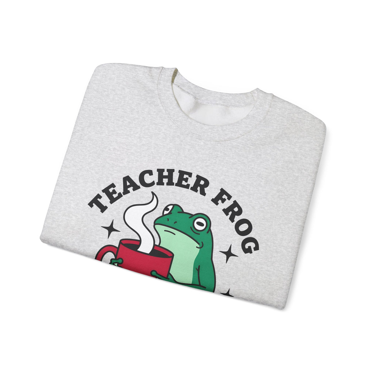 Frog Coffee Cup Sweatshirt Teachers Latte Gift Women Kawaii Sweatshirt Coffee Sweatshirt Sweatshirt Educator Enthusiast Coffee Sweatshirt Cappuccino Graphic Classic
