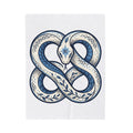 Magical Serpent Blanket Boho Chic Mysticism Gift Women Primitive Blanket Snake Blanket Bohemian Fan Naive Blanket Occult Graphic Body Art All