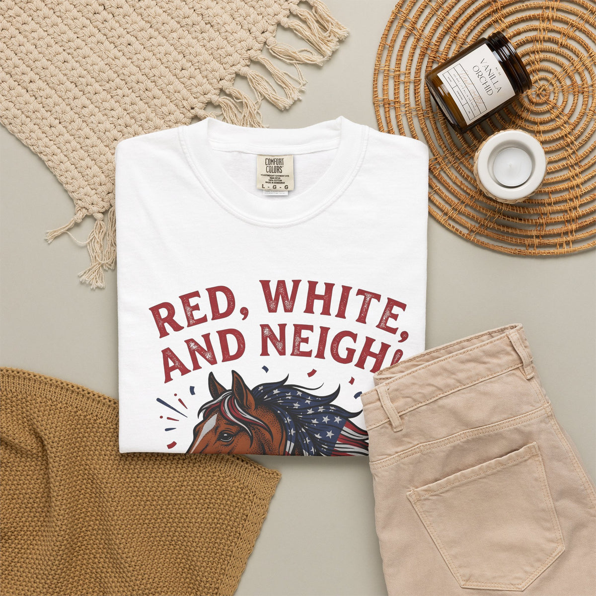 American Horse T-Shirt 4th Of July Wildlife Gift Women Retro T-Shirt Mustang T-Shirt Independence Fan Vintage T-Shirt Animal Graphic Sketch