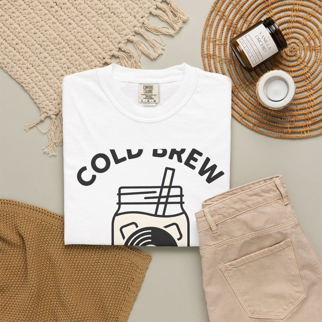 Glass Jar Coffee T-Shirt Coffee Instrument Gift Women Simple T-Shirt Coffee Bean T-Shirt Coffee Fan Minimalist T-Shirt Guitar Graphic Vintage Music