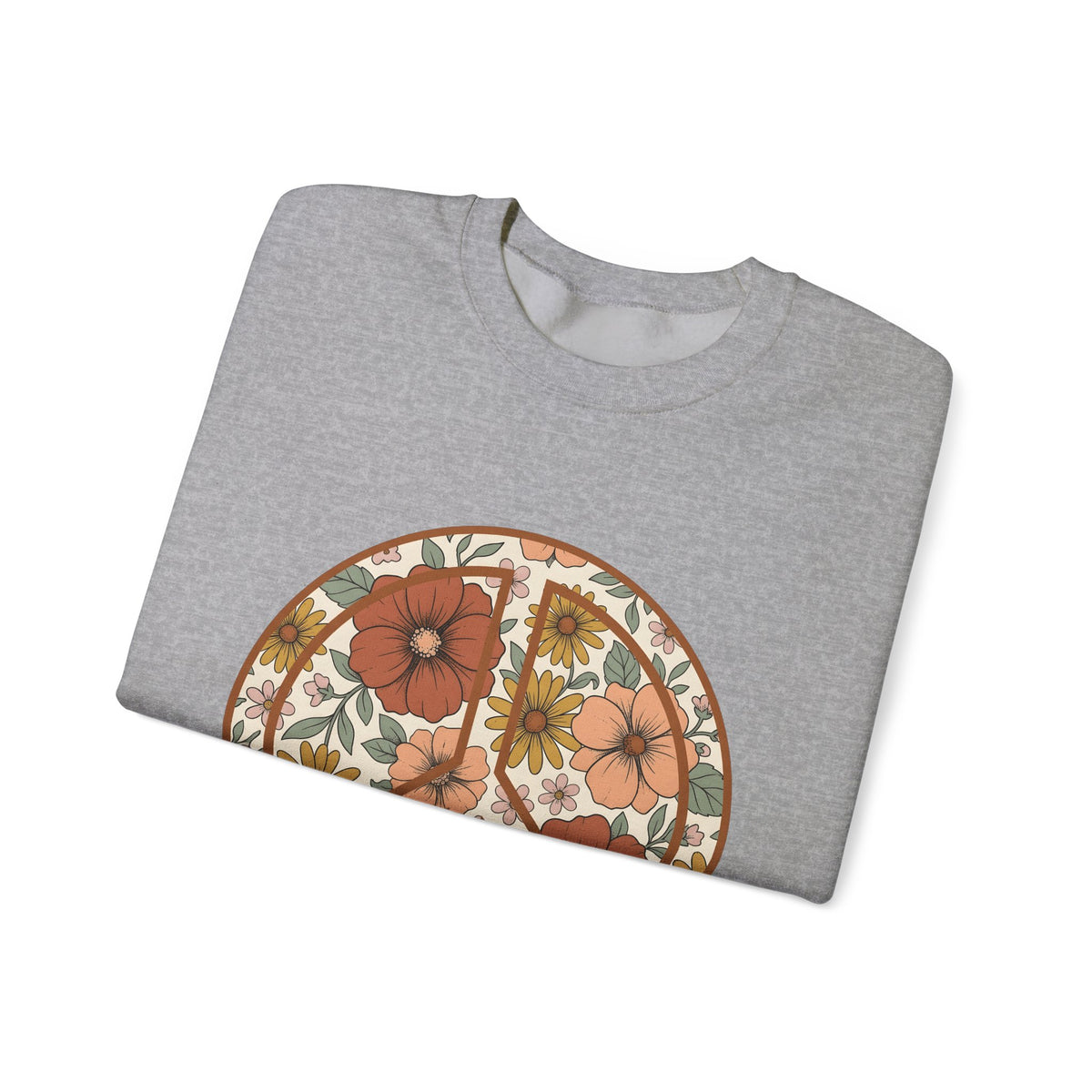 Peace Hand Flower Sweatshirt Boho Chic Psychedelic Gift Women Folk Sweatshirt Peace Sign Sweatshirt Hippie Fan Bohemian Sweatshirt Trippy Graphic Classic