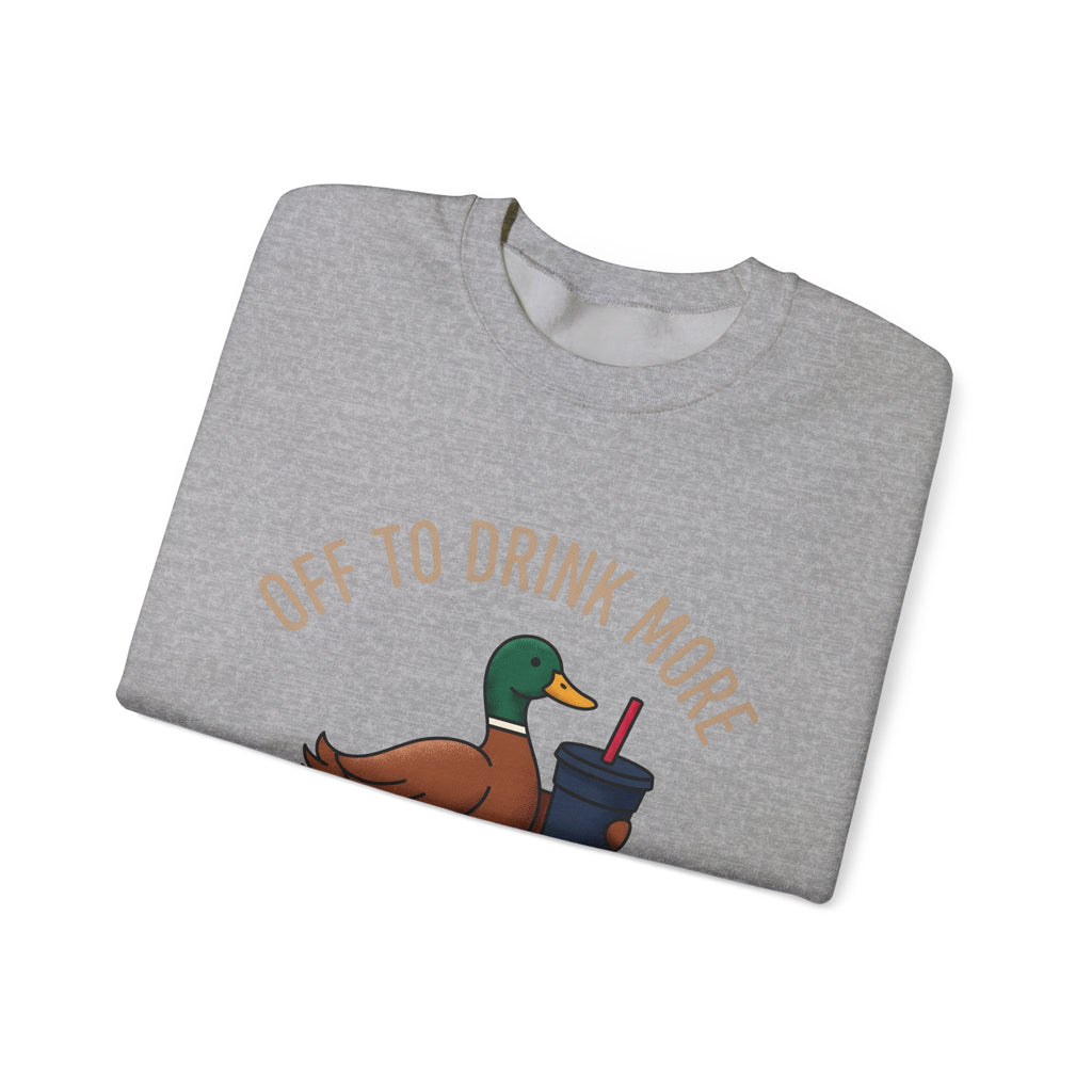Duck Coffee Glass Sweatshirt Christmas Beverage Gift Women Doodle Sweatshirt Coffee Sweatshirt Sweatshirt Xmas Fan Coffee Cup Sweatshirt Drink Graphic Old School