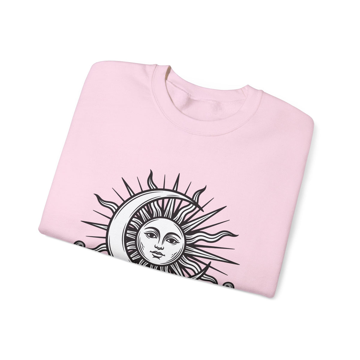 Sun Moon Boho Chic Astrology Gift Sketch Celestial Body Bohemian Enthusiast Drawing Astrology Sweatshirt
