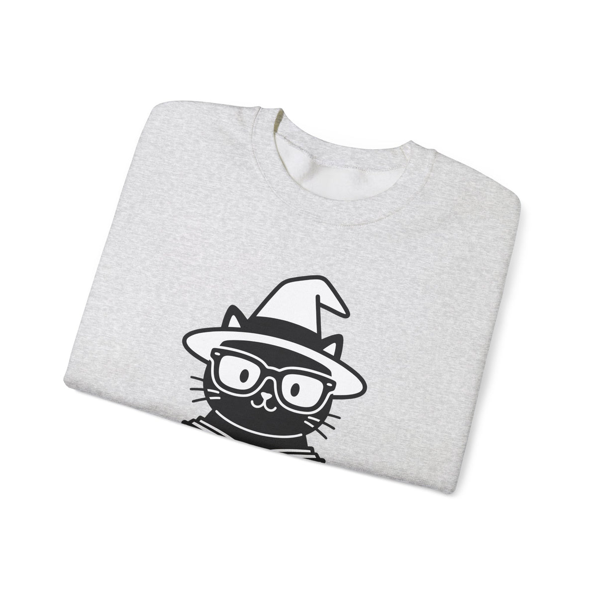 Dark Cat Witch Sweatshirt Halloween Literature Gift Women Animated Sweatshirt Black Cat Witch Sweatshirt Horror Fan Cartoon Sweatshirt Book Graphic Clean