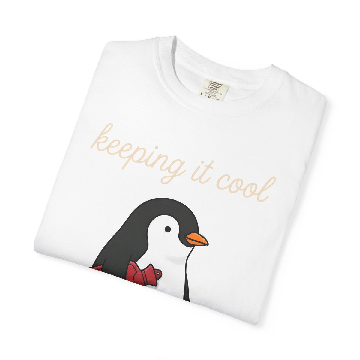 Penguin Nurse T-Shirt Nurse Wildlife Gift Women Comic T-Shirt Penguin T-Shirt Nursing Enthusiast Cartoon T-Shirt Wildlife Graphic Simple
