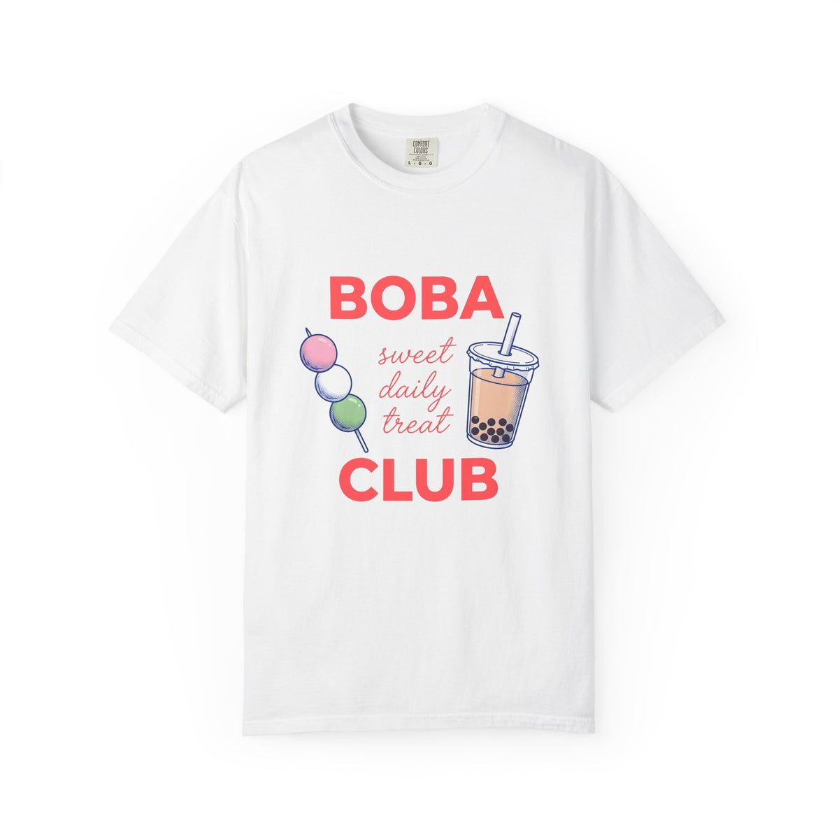 Tapioca Tea T-Shirt Drinks Culinary Gift Women Illustration T-Shirt Bubble Tea T-Shirt Beverage Fan Drawing Design Graphic Foodie Sketch Sweet