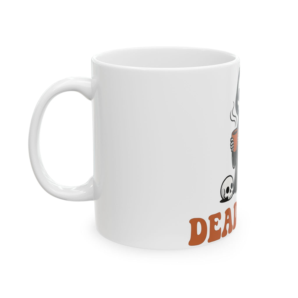 Reaper Skull Mug Halloween Latte Gift Women Retro Mug Grim Reaper Mug Horror Fan Grunge Mug Coffee Graphic Vintage Mug Mug
