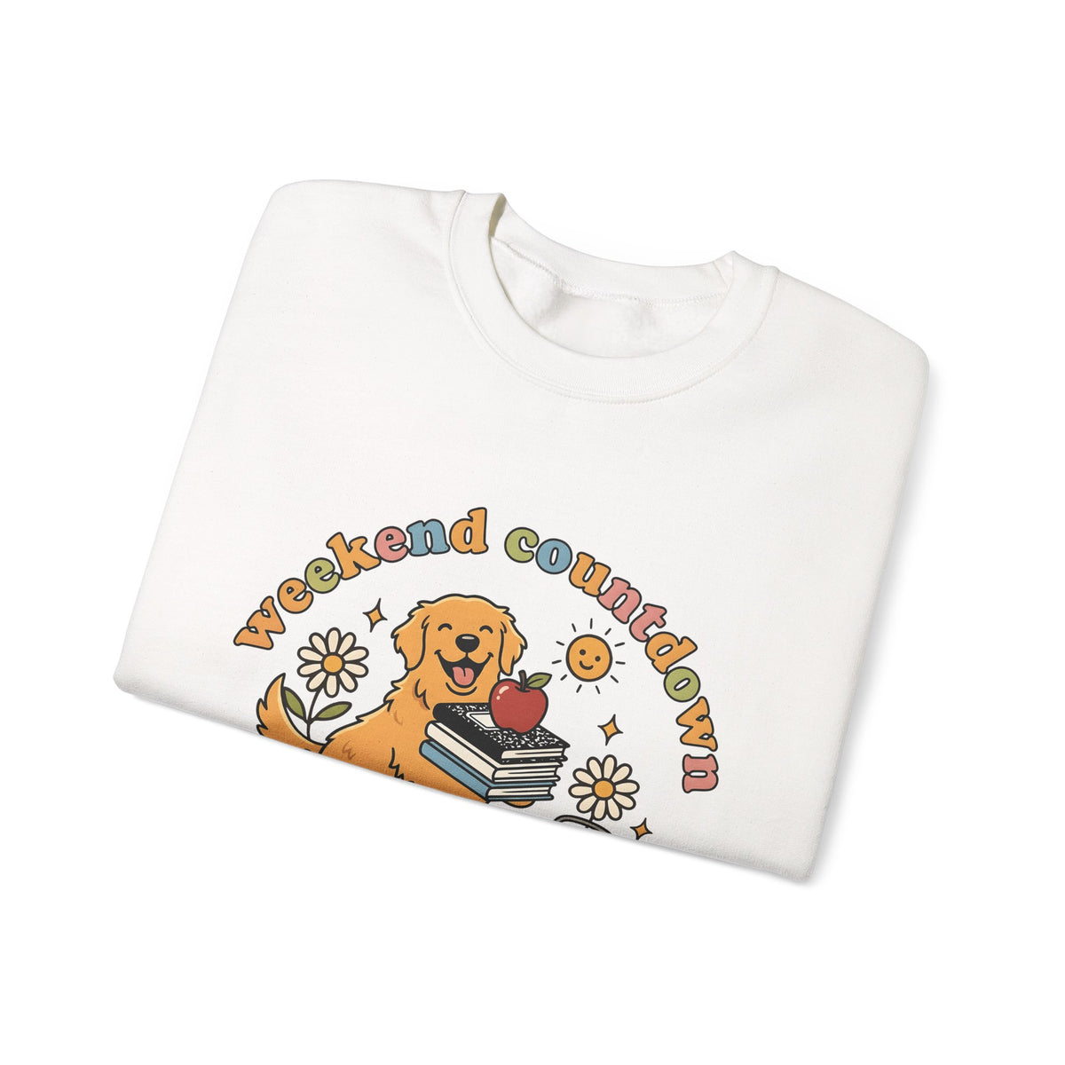 Golden Retriever Sweatshirt Teachers Education Gift Women Hand Drawn Sweatshirt Retriever Sweatshirt Educator Enthusiast Teacher Sweatshirt Learning Graphic