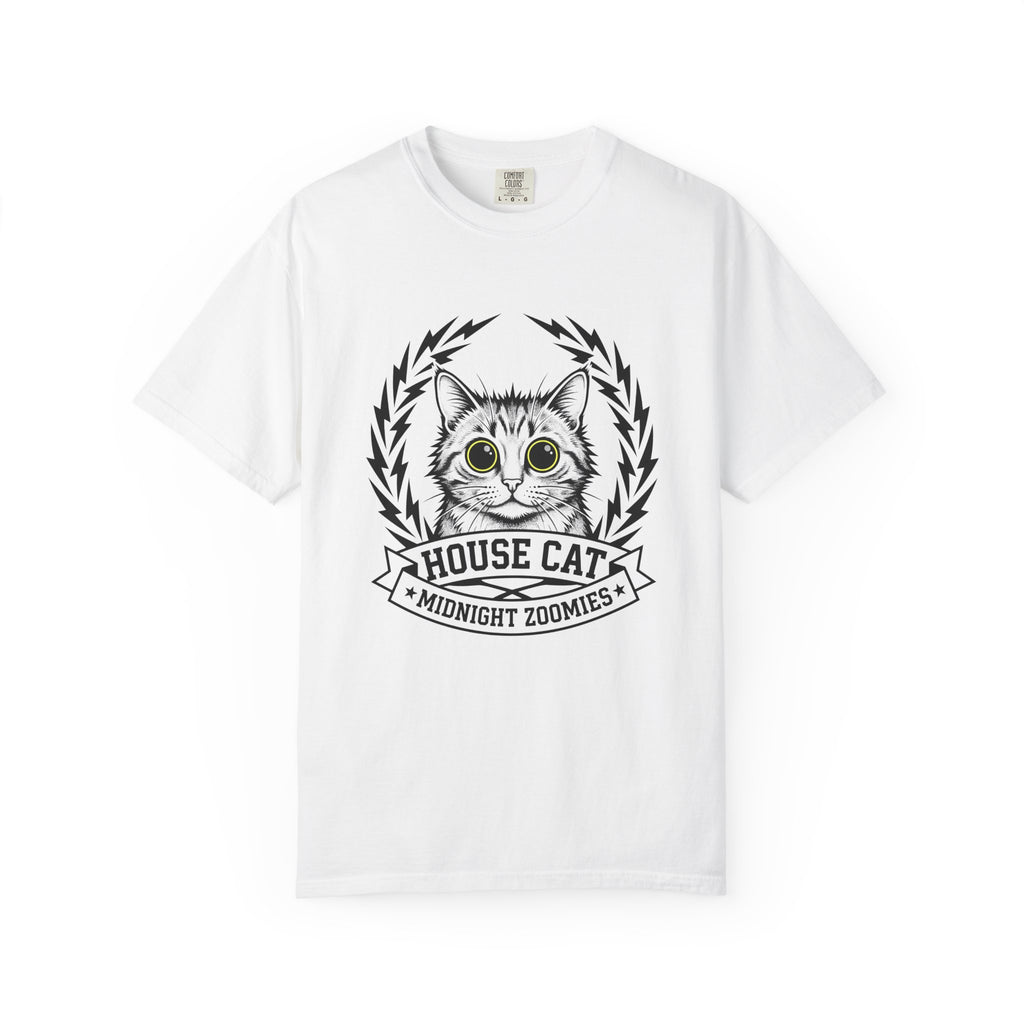 Striped Cat Cat Comedy Gift Modern Tabby Cat Feline Fan Retro Electric T-Shirt