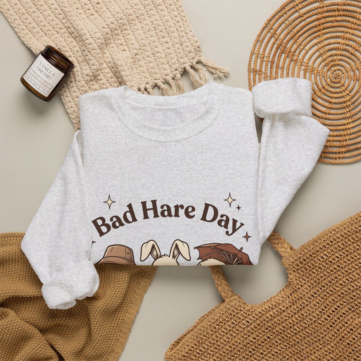 Moody Rabbits Sweatshirt Funny Pets Gift Women Animation Sweatshirt Bunny Sweatshirt Humor Fan Cartoon Sweatshirt Animal Graphic Classic Rainshade Sweatshirt