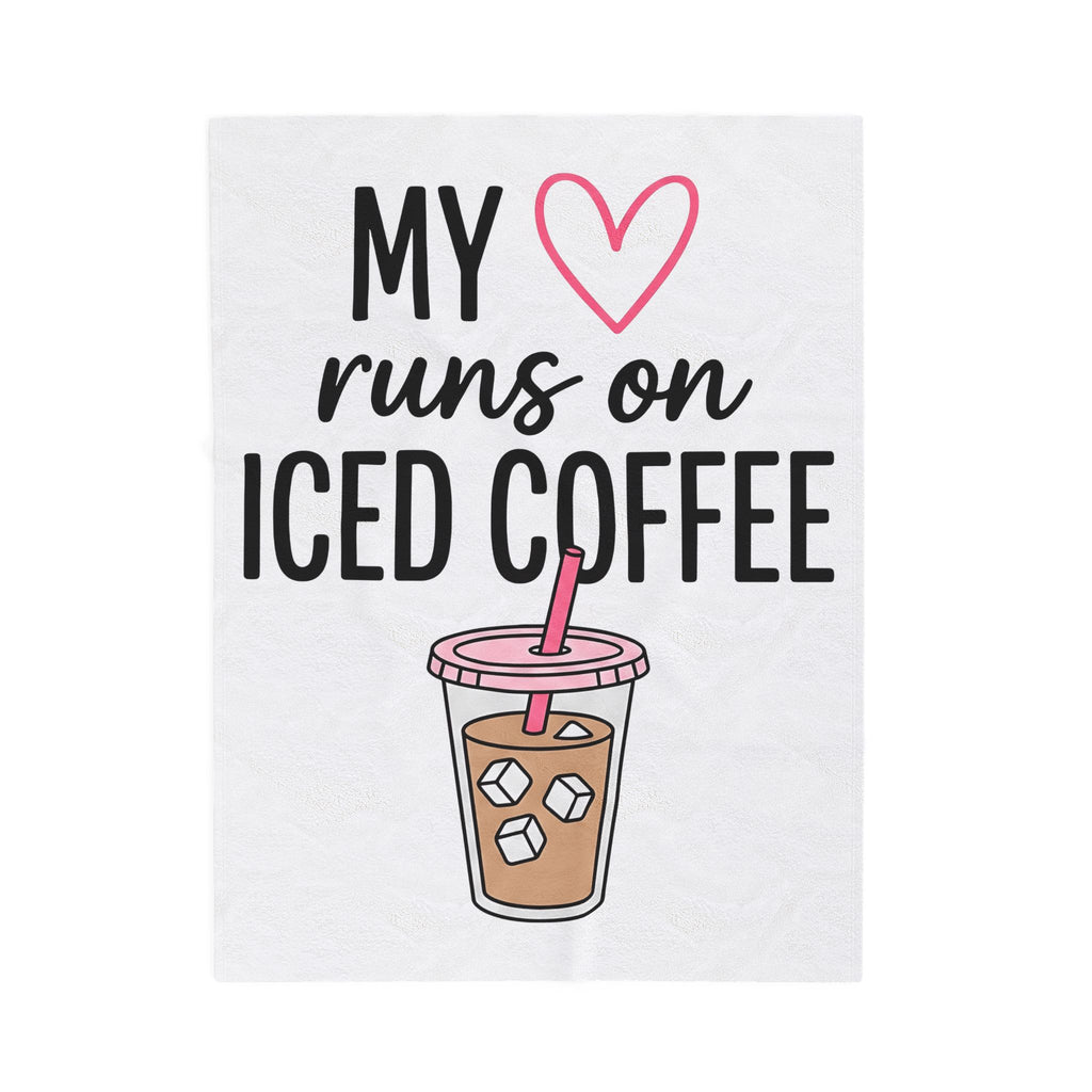 Cold Coffee Cup Blanket Moms Espresso Gift Women Adorable Blanket Coffee Blanket Blanket Mother Fan Coffee Blanket Caffè Graphic Simple Love Symbol
