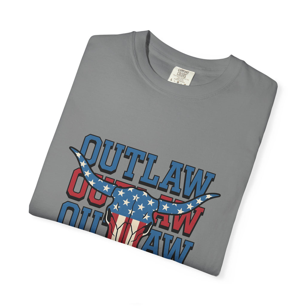Steer Skull T-Shirt America Ranch Gift Women Freedom T-Shirt Cow Skull T-Shirt American Enthusiast Western Graphic Heritage Star Patterns T-Shirt