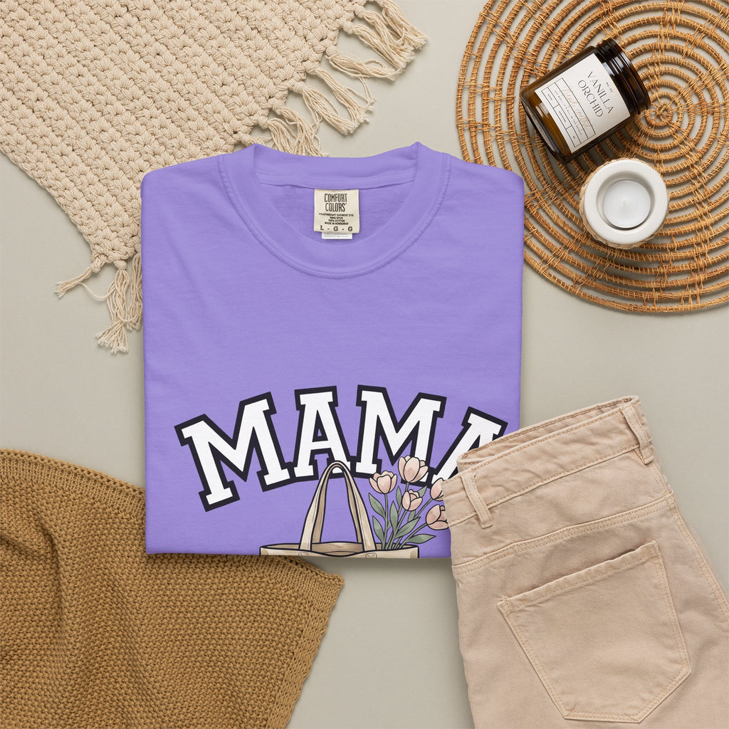 Flower T-Shirt T-Shirt Moms Blooms Gift Women Sketch T-Shirt Tote T-Shirt Mother Fan Drawing Design T-Shirt Simple Tulip Flower T-Shirt