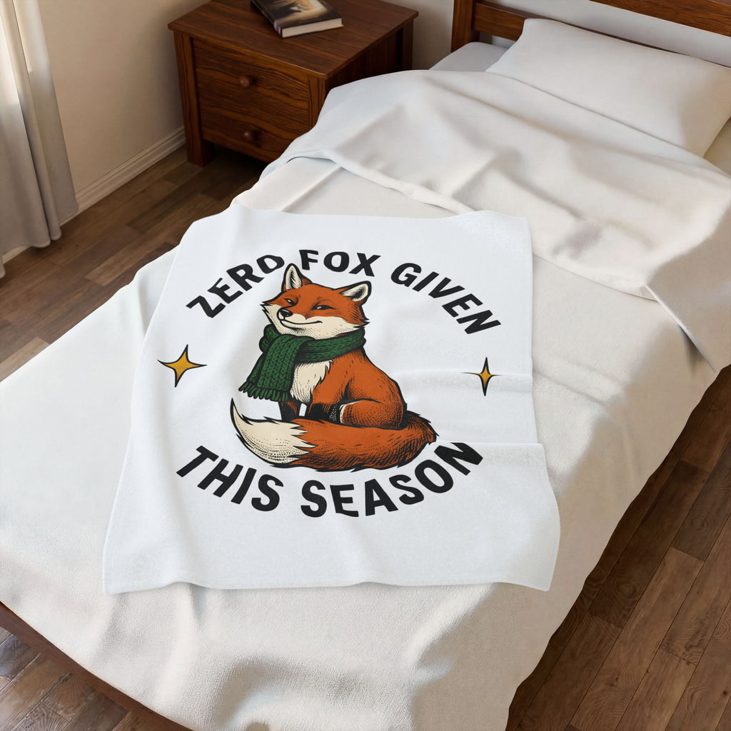 Fox Holiday Wildlife Gift Retro Fox Christmas Fan Vintage Animal Sketch Neck Wrap Blanket