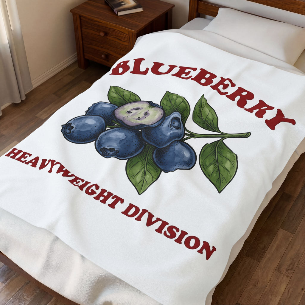 Blueberry Sprig Blanket Fruit Cooking Gift Women Sketch Blanket Blueberries Blanket Fruit Fan Drawing Design Line Art Greenery Blanket