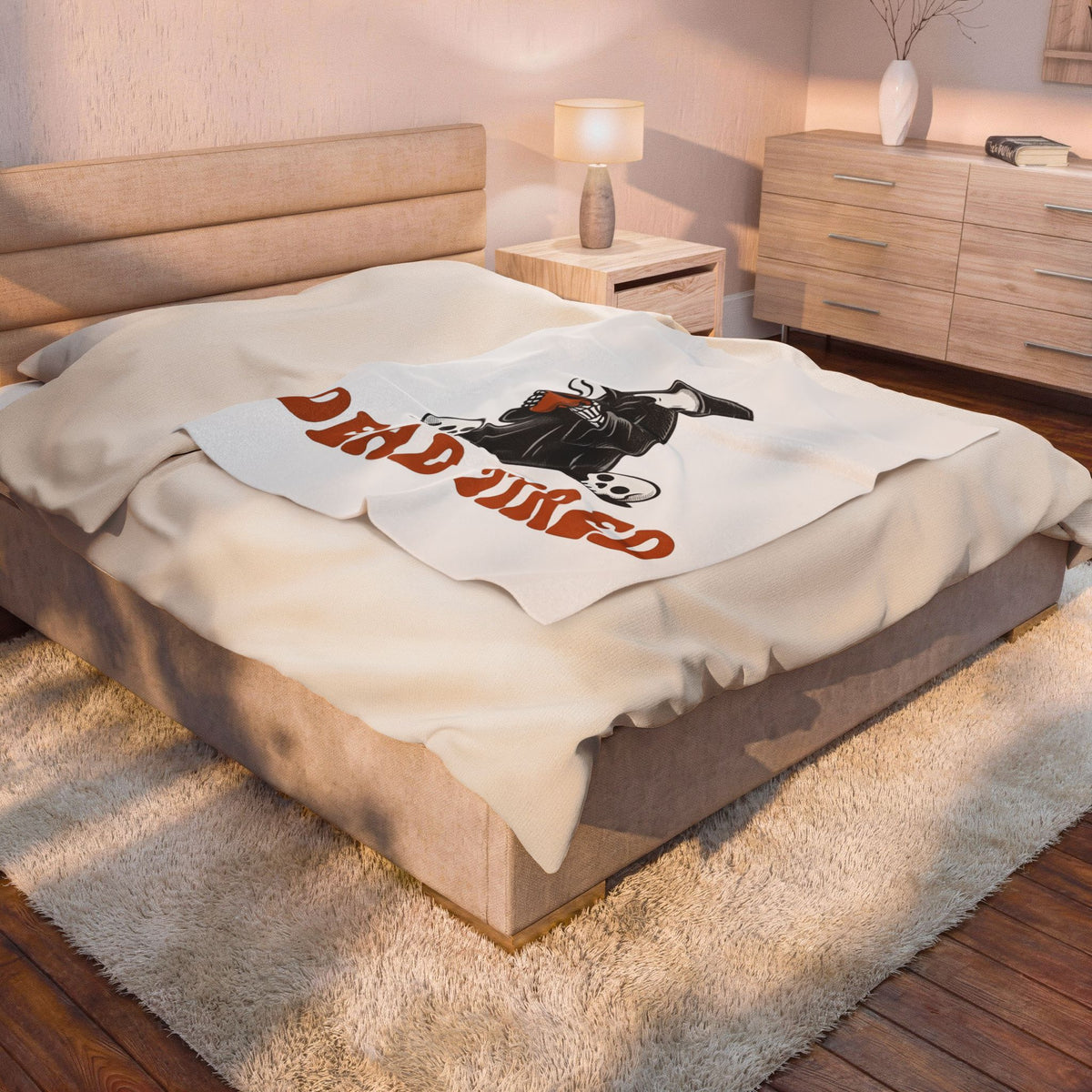 Reaper Skull Blanket Halloween Latte Gift Women Retro Blanket Grim Reaper Blanket Horror Fan Grunge Blanket Coffee Graphic Vintage Blanket Blanket