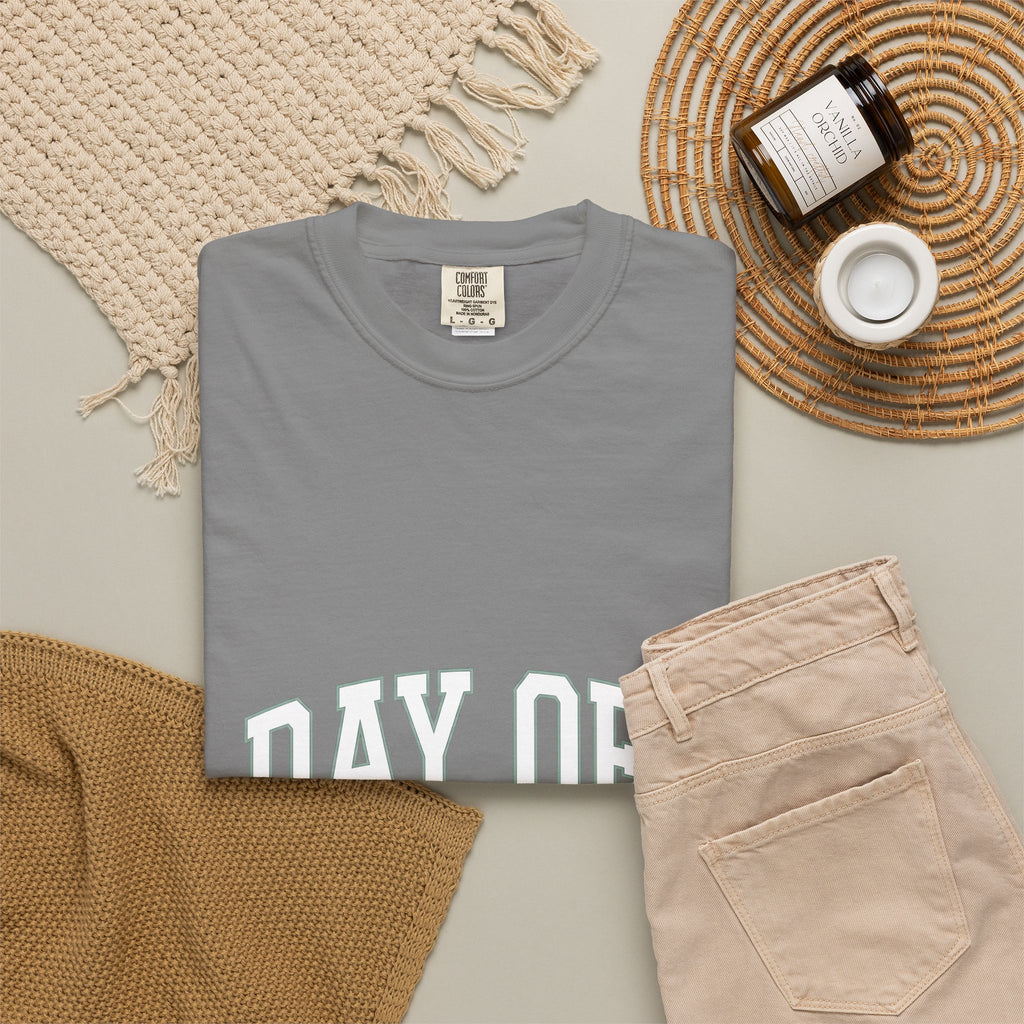 Varsity Text T-Shirt Moms Relaxation Gift Women Minimal T-Shirt Lettering T