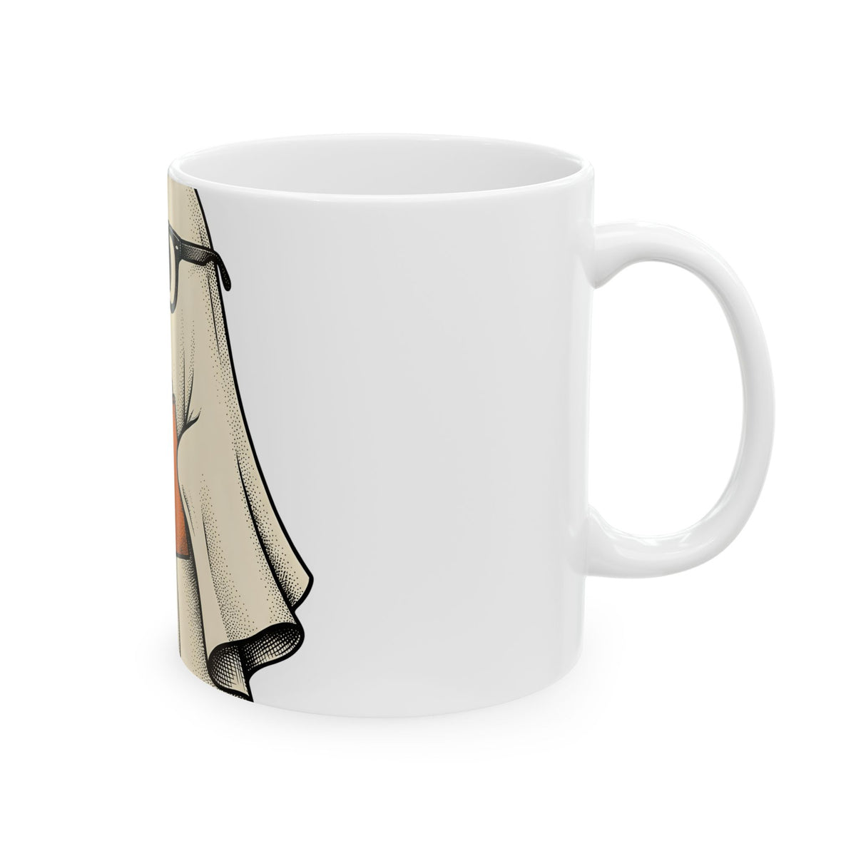 Spirit Reading Mug Halloween Reader Gift Women Comic Mug Clairvoyance Mug Horror Fan Comic Art Mug Fortune Teller Graphic Retro