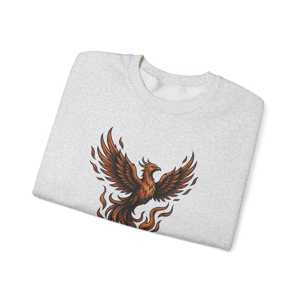 Phoenix Coffee Cup Sweatshirt Coffee Fantasy Gift Women Tattoo Sweatshirt Coffee Sweatshirt Sweatshirt Coffee Fan Ink Sweatshirt Mythical Graphic Vintage Flames