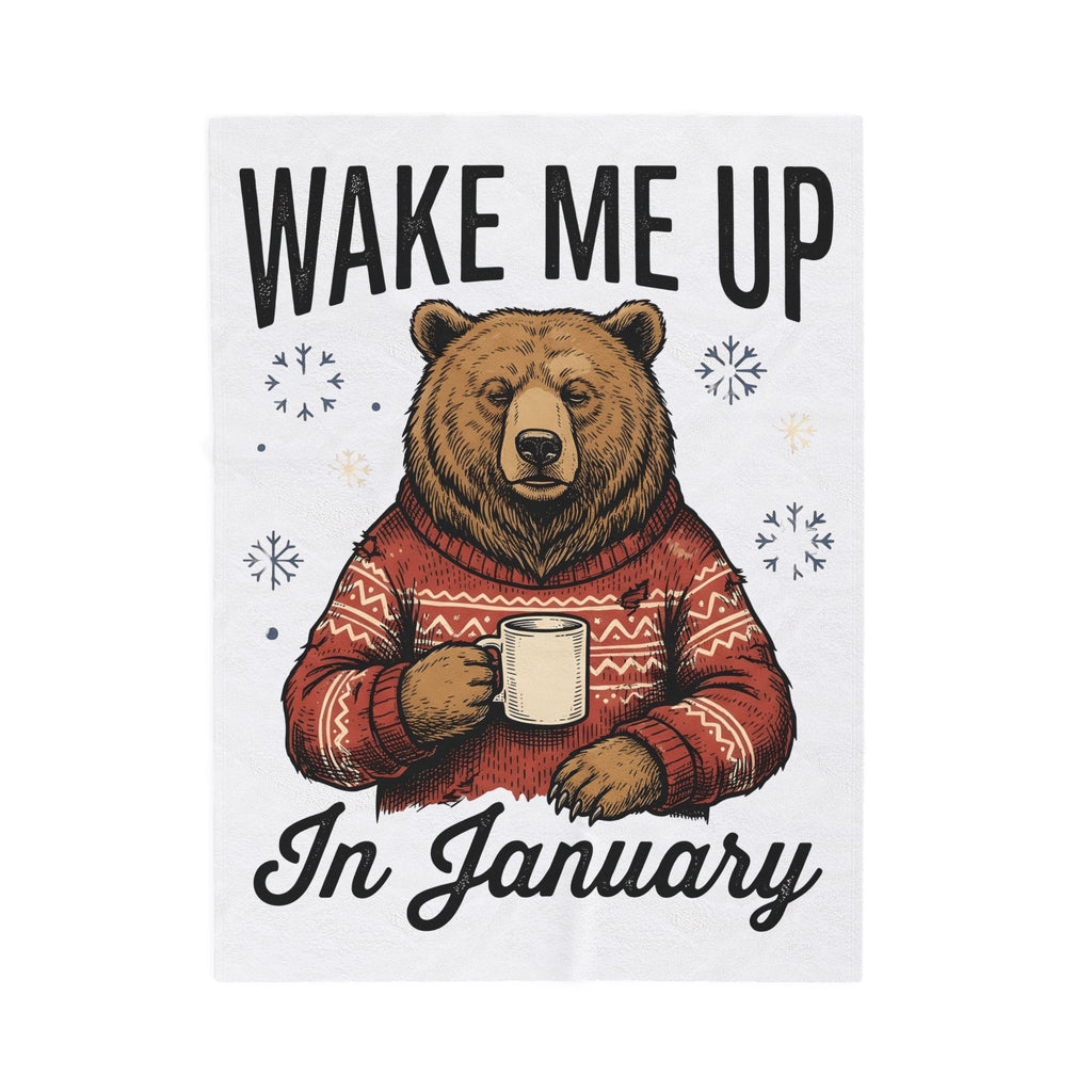 Bear Knitwear Blanket Christmas Cold Gift Women Cabin Blanket Teddy Blanket Xmas Fan Rustic Blanket Frosty Graphic Outline Winter Snow Blanket