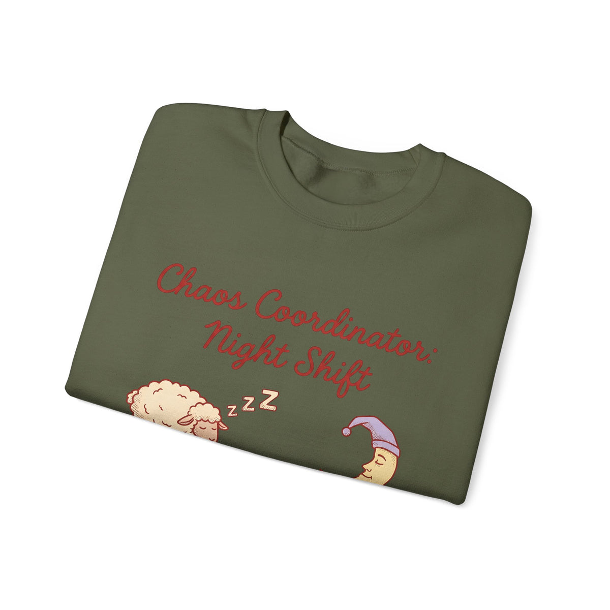 Sleep Items Print Sweatshirt Moms Sleepytime Gift Women Line Art Sweatshirt Bedtime Sweatshirt Motherhood Enthusiast Illustration Design Slumber Graphic