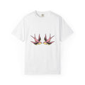 Swallow Birds T-Shirt Cute Wildlife Gift Women Old School T-Shirt Swallows T-Shirt Adorable Fan Vintage T-Shirt Animal Graphic Retro Wings T-Shirt