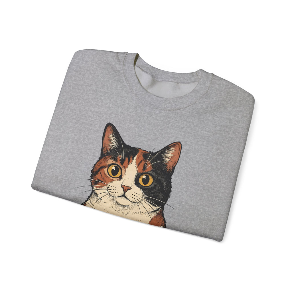 Kitten Sweatshirt Sweatshirt Cat Herbal Gift Women Sketch Sweatshirt Cat Cup Sweatshirt Cat Fan Feline Drawing Sweatshirt Herbalism Graphic Retro Tea Sweatshirt Sweatshirt