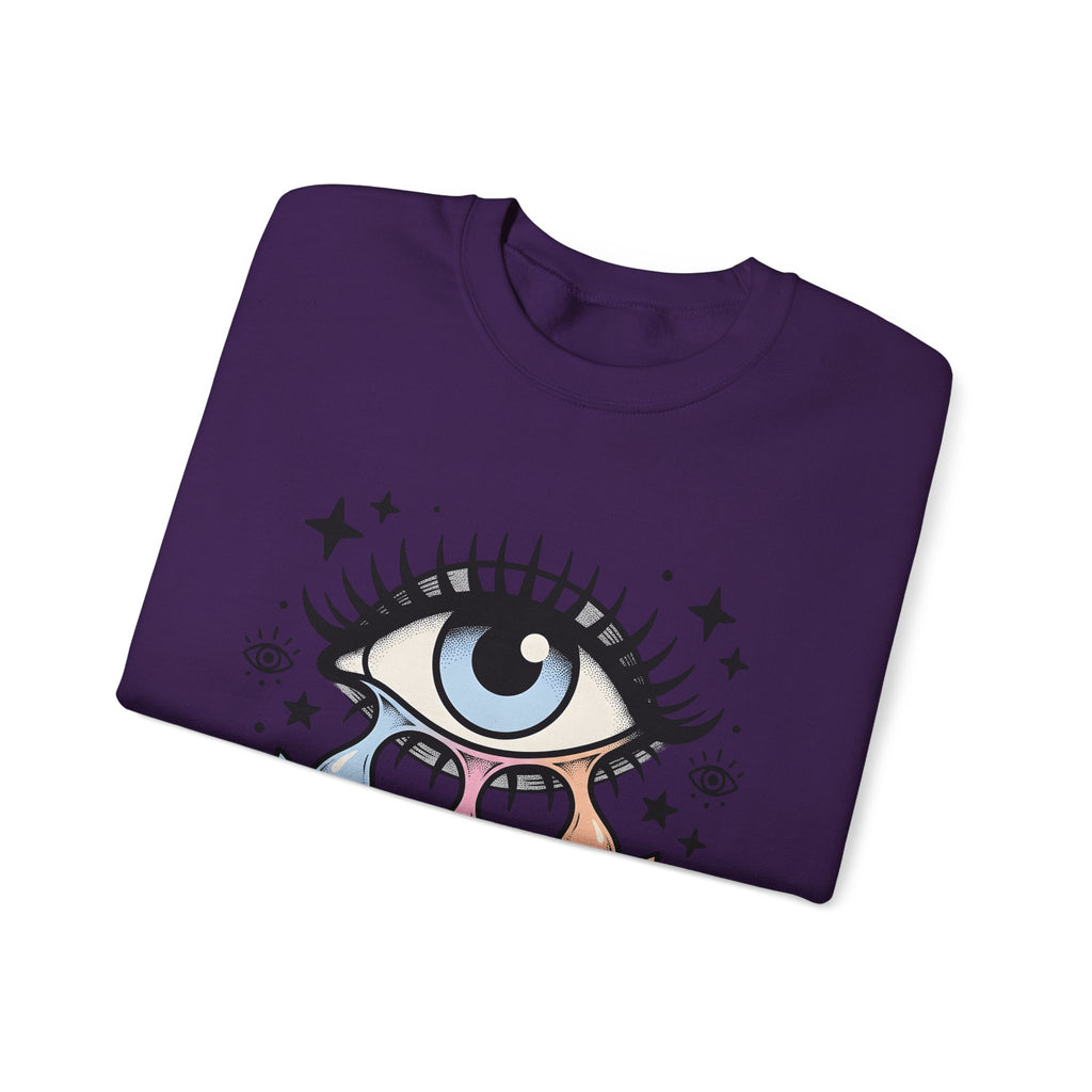 Magical Eye Sweatshirt Boho Chic Meditation Gift Women Tribal Sweatshirt Third Eye Sweatshirt Bohemian Enthusiast Primitive Sweatshirt Mindfulness Graphic