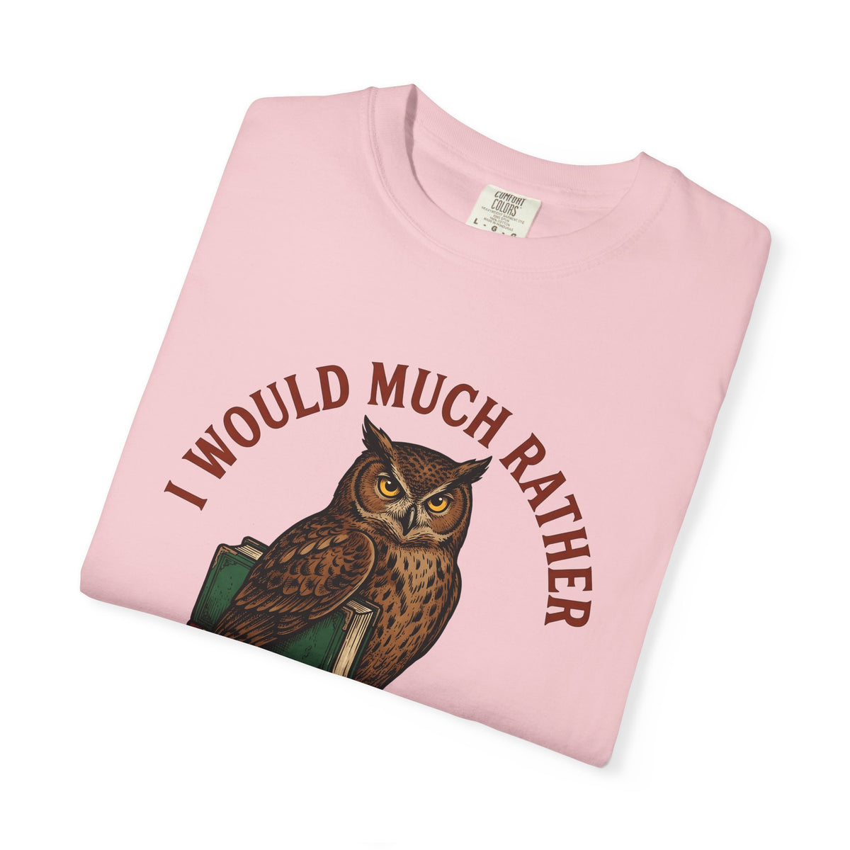 Owl Books T-Shirt Book Animal Gift Women Vintage T-Shirt Bookish T-Shirt Bibliophile Enthusiast Retro T-Shirt Wildlife Graphic Hand Drawn Animal
