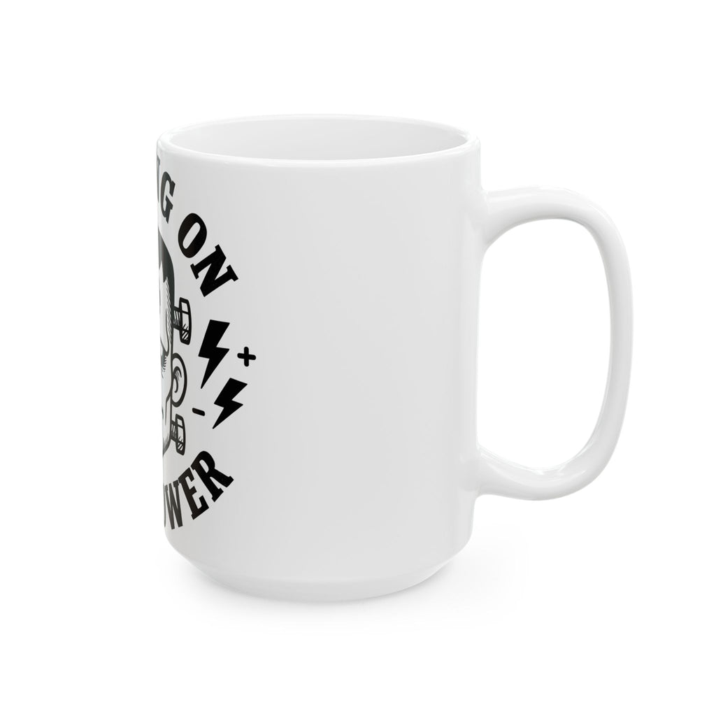 Frankenstein Figure Mug Halloween Gag Gift Women Caricature Mug Monster Mug Horror Fan Spooky Mug Prank Graphic Hand Drawn Energy
