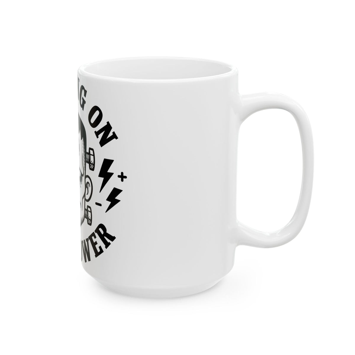 Frankenstein Figure Mug Halloween Gag Gift Women Caricature Mug Monster Mug Horror Fan Spooky Mug Prank Graphic Hand Drawn Energy