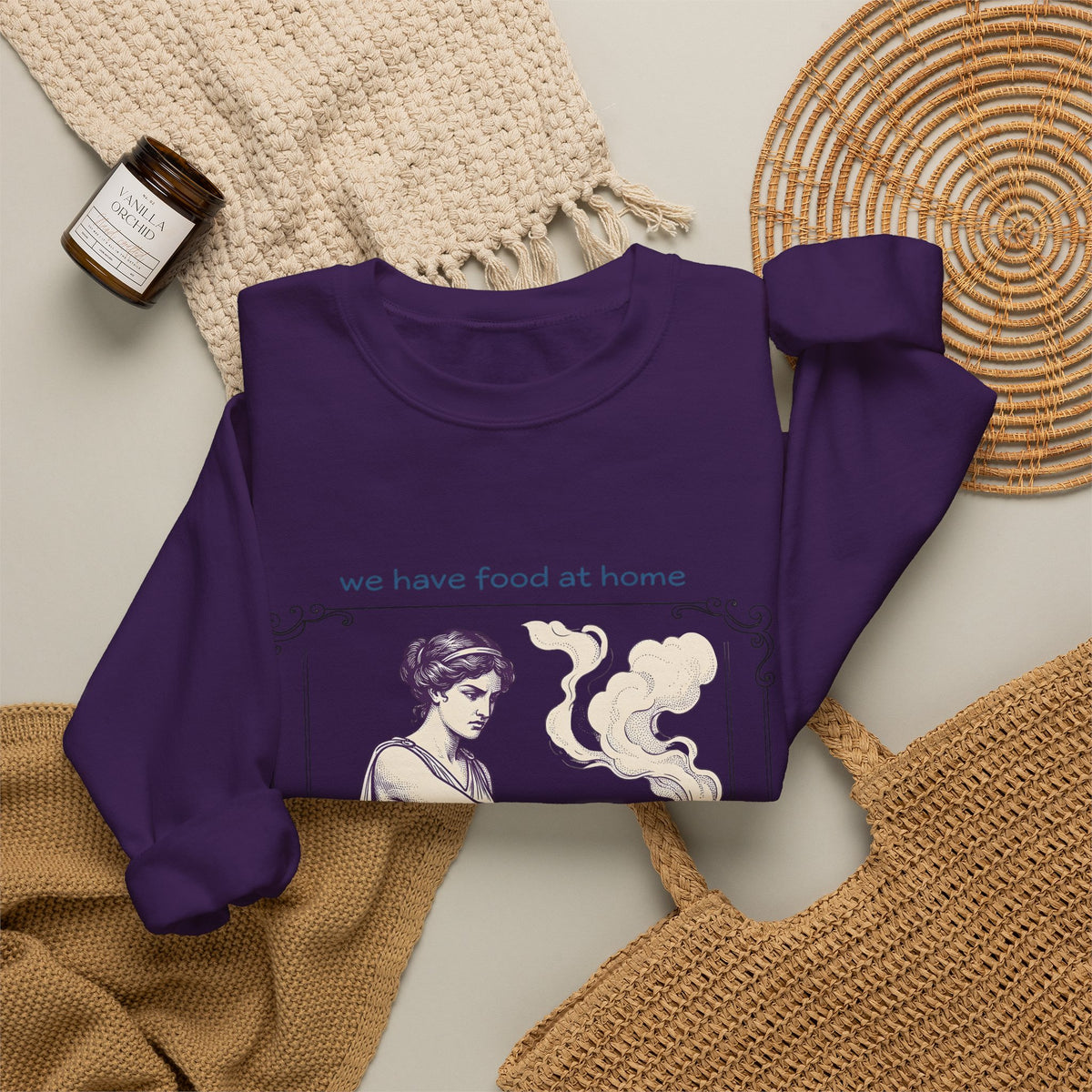 Greek Goddess Sweatshirt Mom Humor Gift Women Vintage Sweatshirt Deity Sweatshirt Motherhood Fan Retro Sweatshirt Funny Graphic Hand Drawn Ornate Box Sweatshirt