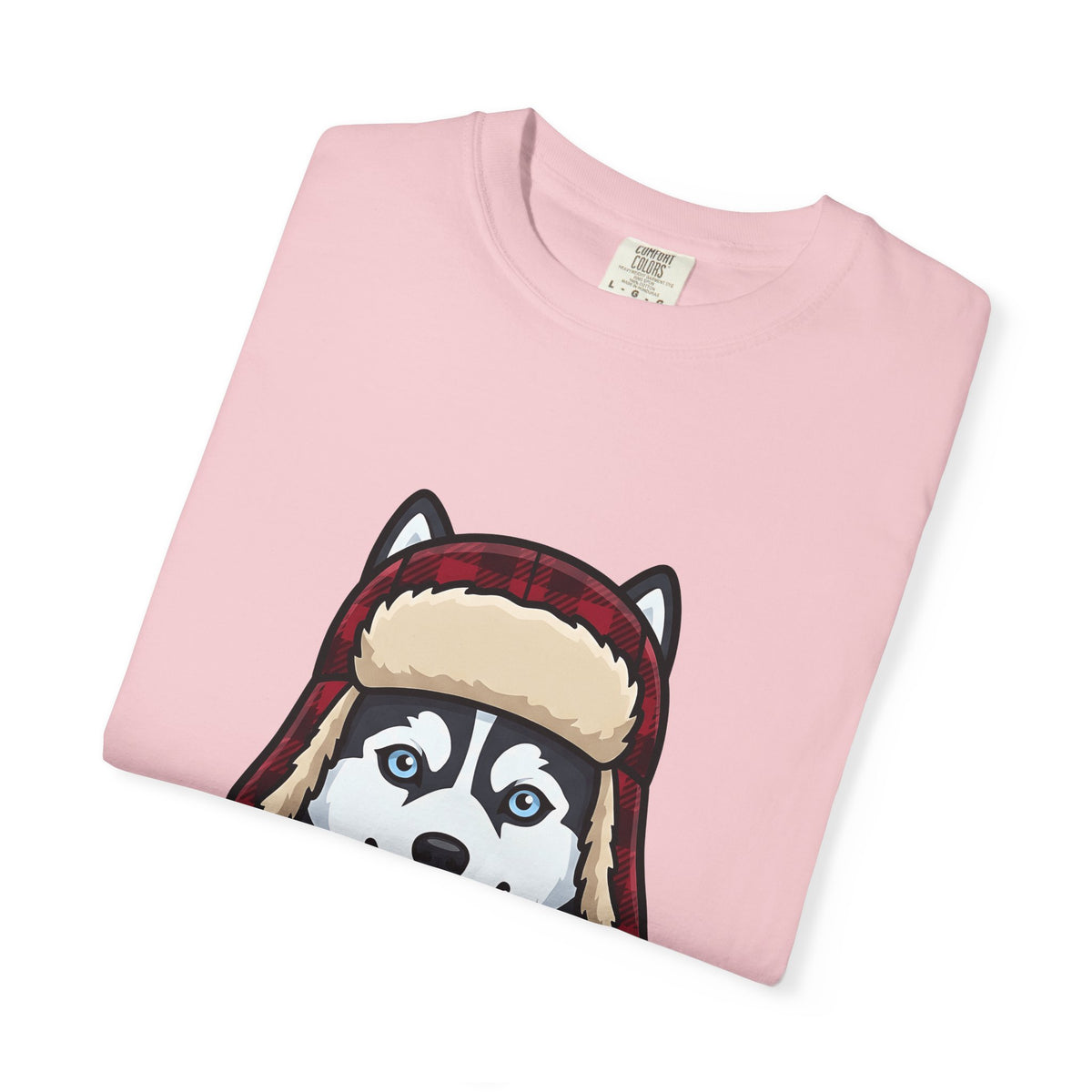 Husky Pup T-Shirt Dog Companion Gift Women Illustration T-Shirt Siberian Husky T-Shirt Dog Fan Husky Graphic T-Shirt Manga Winter Cap T-Shirt