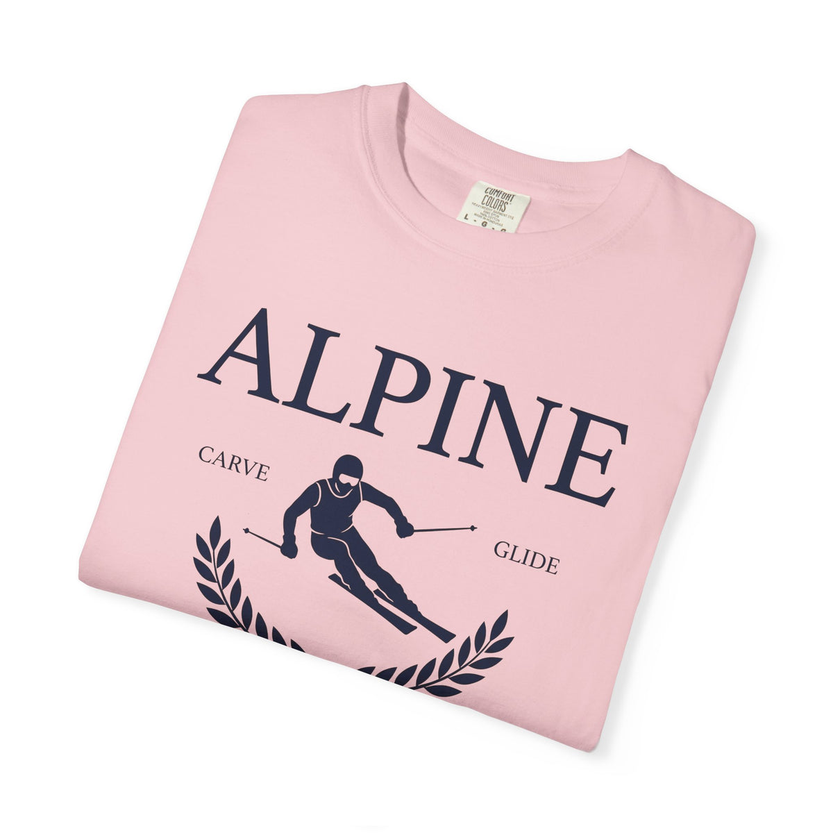 Ski Vector T-Shirt Skiing Frost Gift Women Line Art T-Shirt Ski Graphic T-Shirt Snowboarder Enthusiast Illustration T-Shirt Frosty Graphic Basic