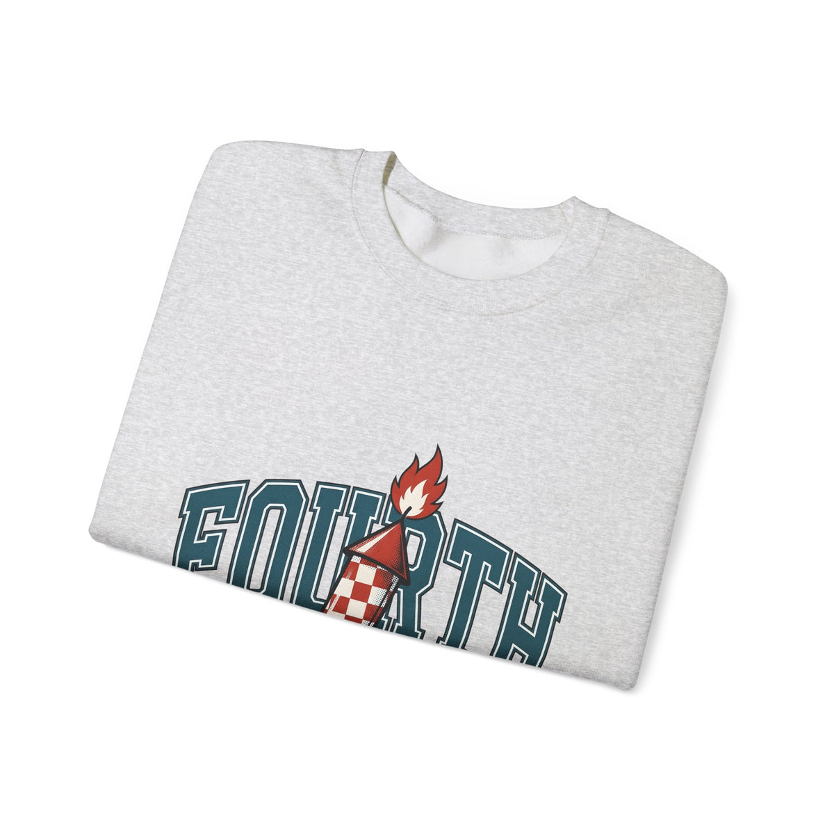 Firework Illustration Sweatshirt 4th Of July America Gift Women Striking Sweatshirt Fireworks Sweatshirt Independence Fan Fire Art Sweatshirt Patriotic Graphic