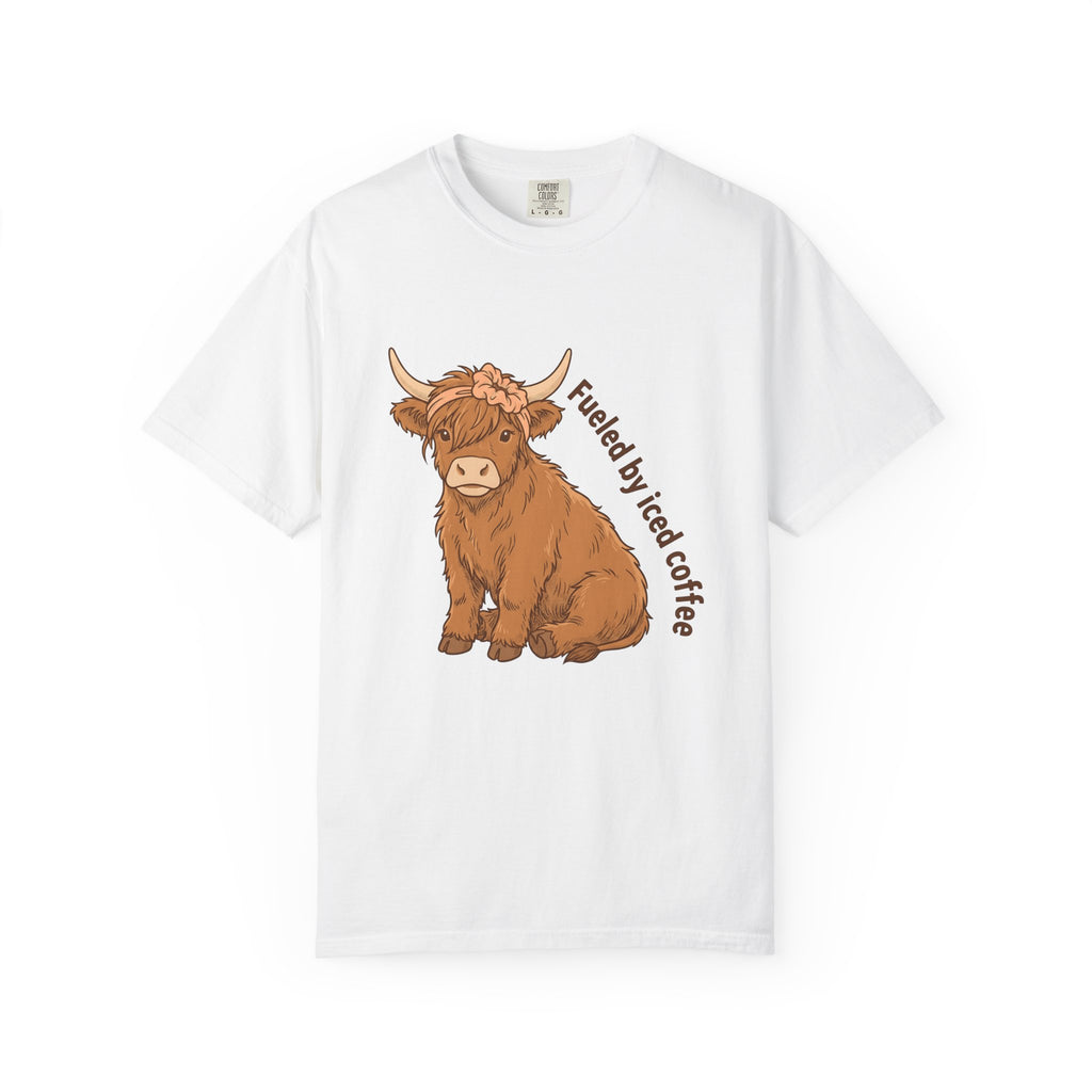 Highland Bull T-Shirt Moms Espresso Gift Women Adorable T-Shirt Highland Cattle T-Shirt Motherhood Fan Cute T-Shirt Coffee Graphic Retro Hair Tie