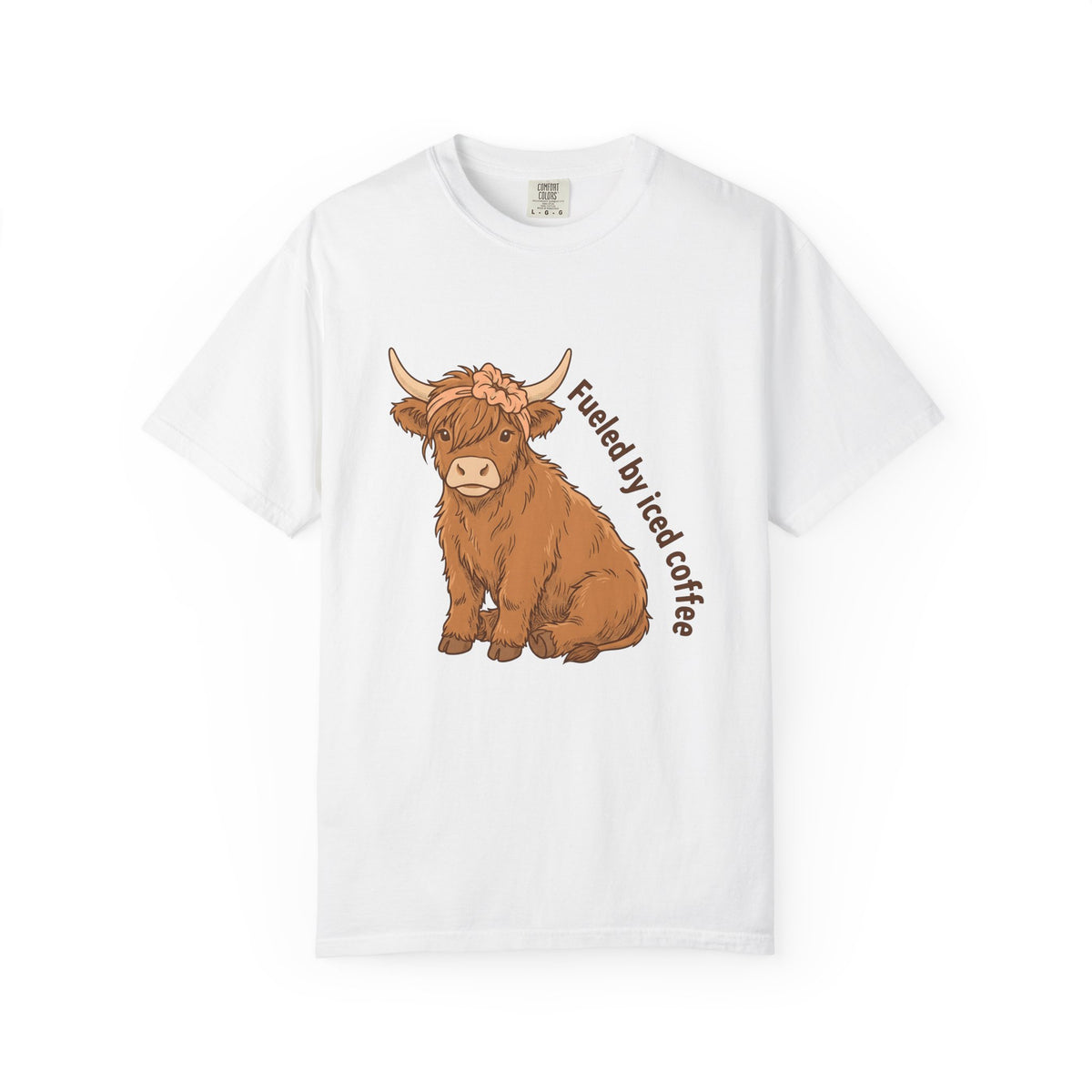Highland Bull T-Shirt Moms Espresso Gift Women Adorable T-Shirt Highland Cattle T-Shirt Motherhood Fan Cute T-Shirt Coffee Graphic Retro Hair Tie