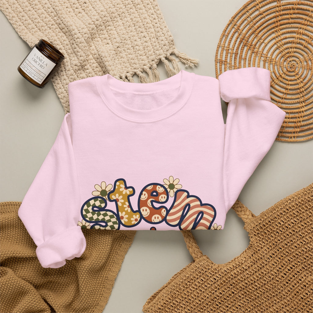 Chemistry Bottle Stem Biology Gift Cartoon Laboratory Flask Science Enthusiast Lab Sweatshirt