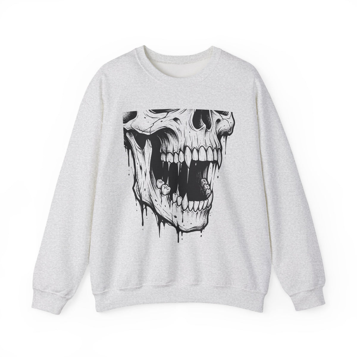 Skull Art Sweatshirt Gothic Fright Gift Women Macabre Sweatshirt Skull T-Sh