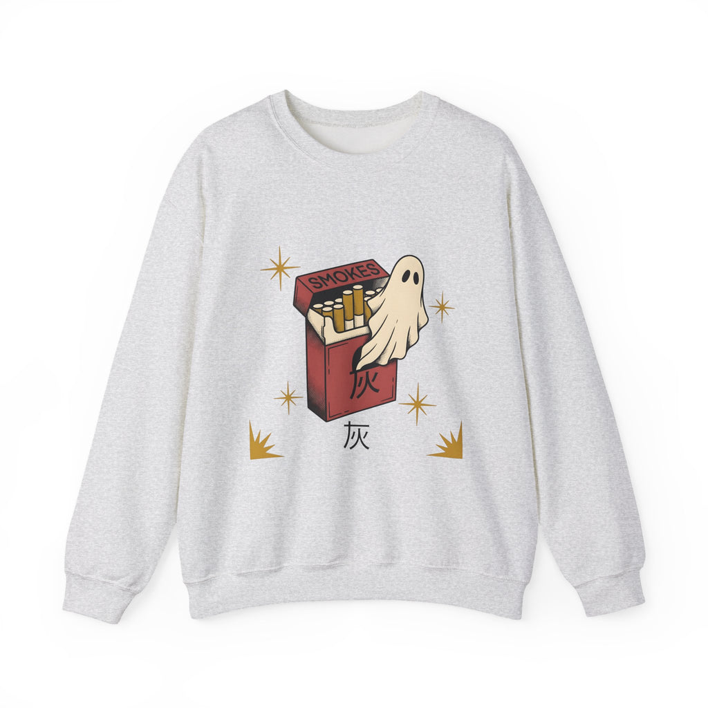 Specter Tobacco Case Sweatshirt Halloween Fright Gift Women Distressed Sweatshirt Tobacco Pouch Sweatshirt Horror Fan Spooky Graphic