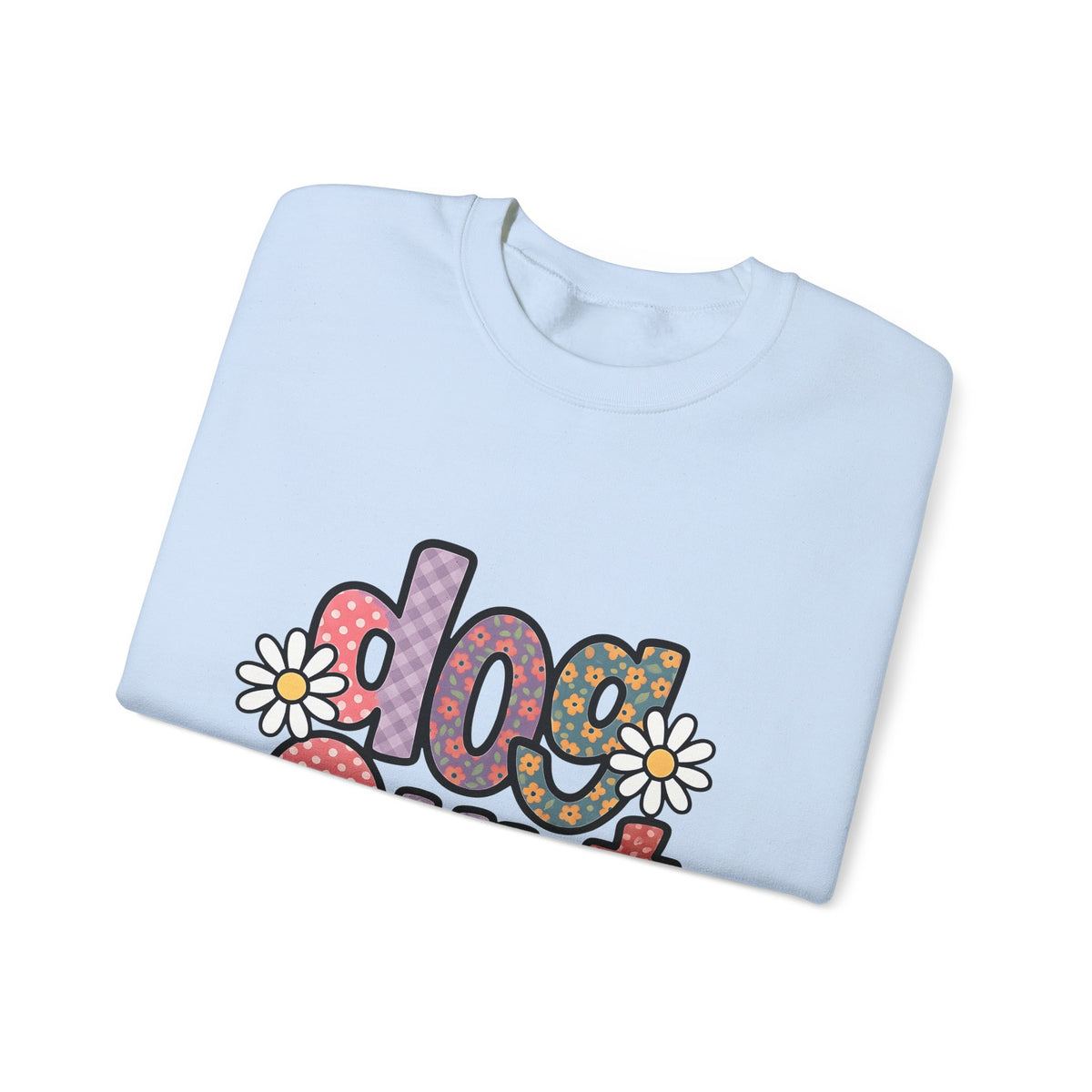 Floral Lettering Print Sweatshirt Dog Niece Gift Women Sketch Sweatshirt Typography Sweatshirt Dog Fan Hand Drawn Sweatshirt Niece Graphic Cartoon Chamomile