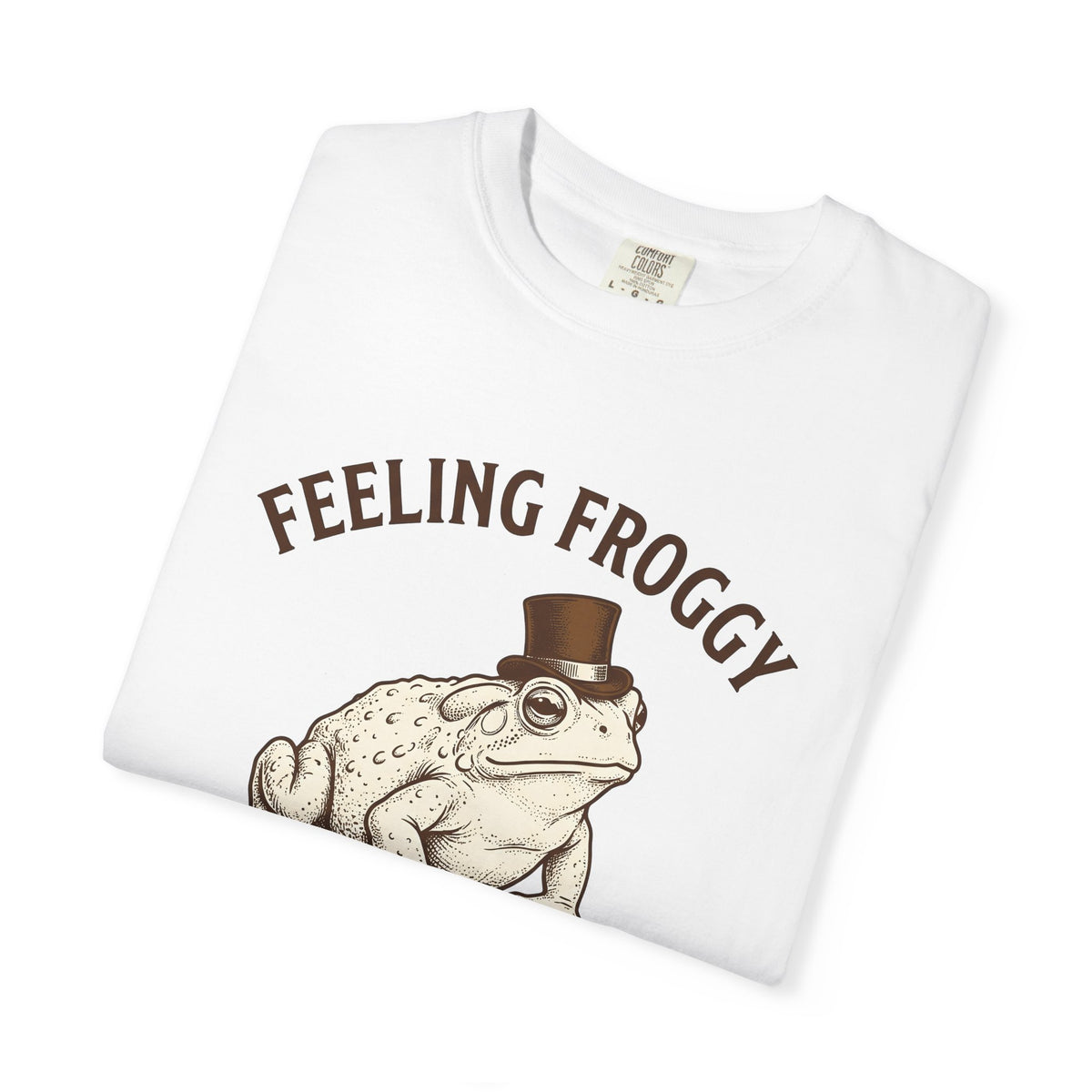Toad Top Hat T-Shirt Funny Animal Gift Women Vintage T-Shirt Frog T-Shirt Humor Fan Retro T-Shirt Creature Graphic Hand Drawn Animal Humor T-Shirt