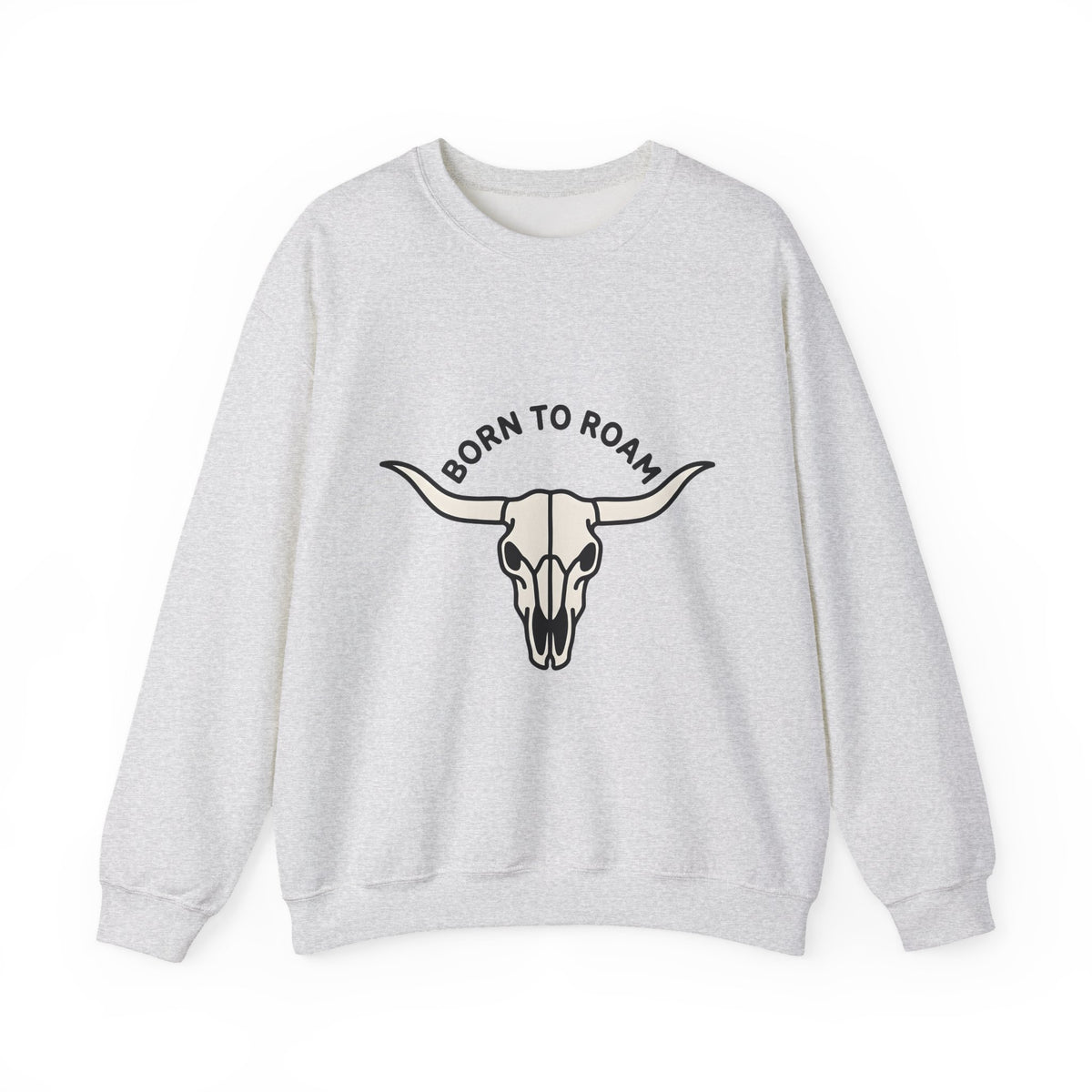 Bull Skull Cowgirl Tribal Gift Country Skull Rodeo Fan Western Tribal Clean Horns Sweatshirt