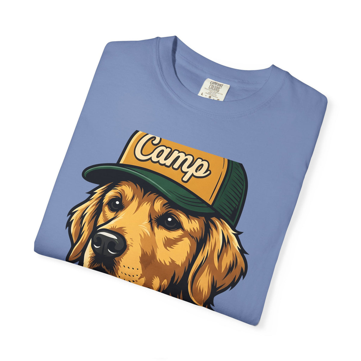 Golden Retriever T-Shirt Dog Hiking Gift Women Hand Drawn T-Shirt Retriever T-Shirt Dog Fan Illustrated Graphic T-Shirt Classic Cap T-Shirt