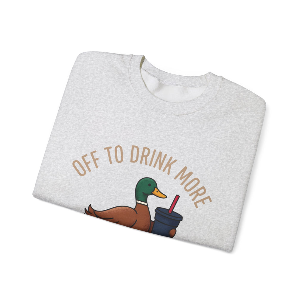 Duck Coffee Glass Sweatshirt Christmas Beverage Gift Women Doodle Sweatshirt Coffee Sweatshirt Sweatshirt Xmas Fan Coffee Cup Sweatshirt Drink Graphic Old School