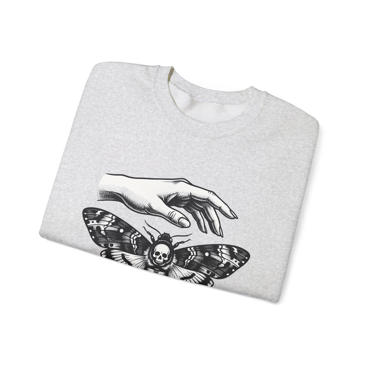 Skeleton Moth Sweatshirt Boho Chic Dark Fashion Gift Women Traditional Tattoo Sweatshirt Moth Sweatshirt Bohemian Fan Sailor Sweatshirt Gothic Graphic Antique