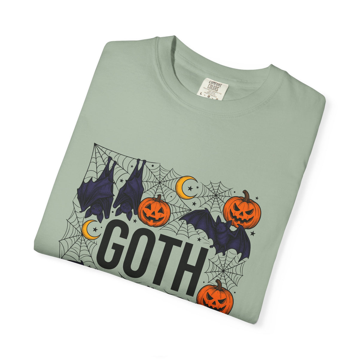 Vampire Pumpkin Goth Autumn Gift Horror Bloodsucking Dark Fan Macabre Fall Hand Drawn Webbing T-Shirt
